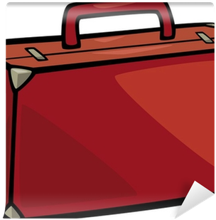Suitcase Clip Art Cartoon Illustration Wall Mural • - Illustration (400x400)