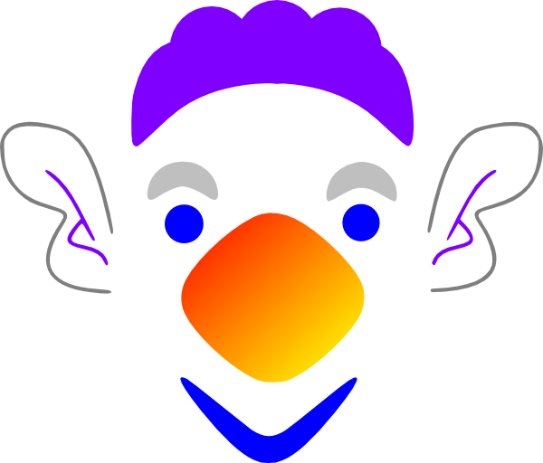 How To Set Use Clown Svg Vector - Clip Art (600x512)