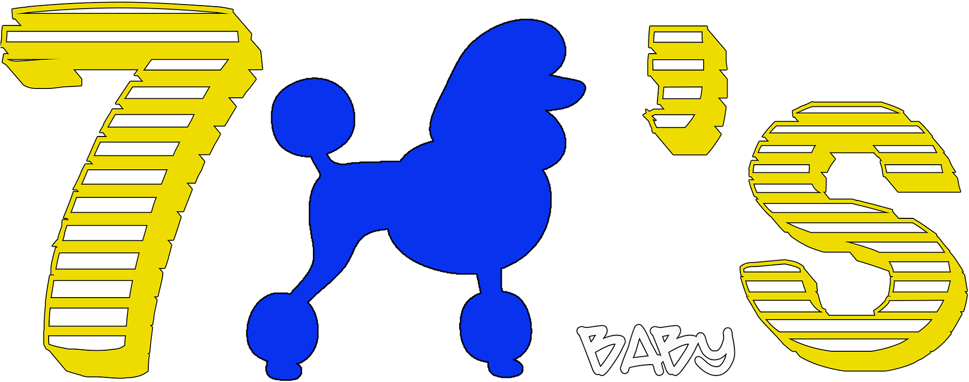 Sgrho 70s Baby - Poodle Clip Art (1920x960)