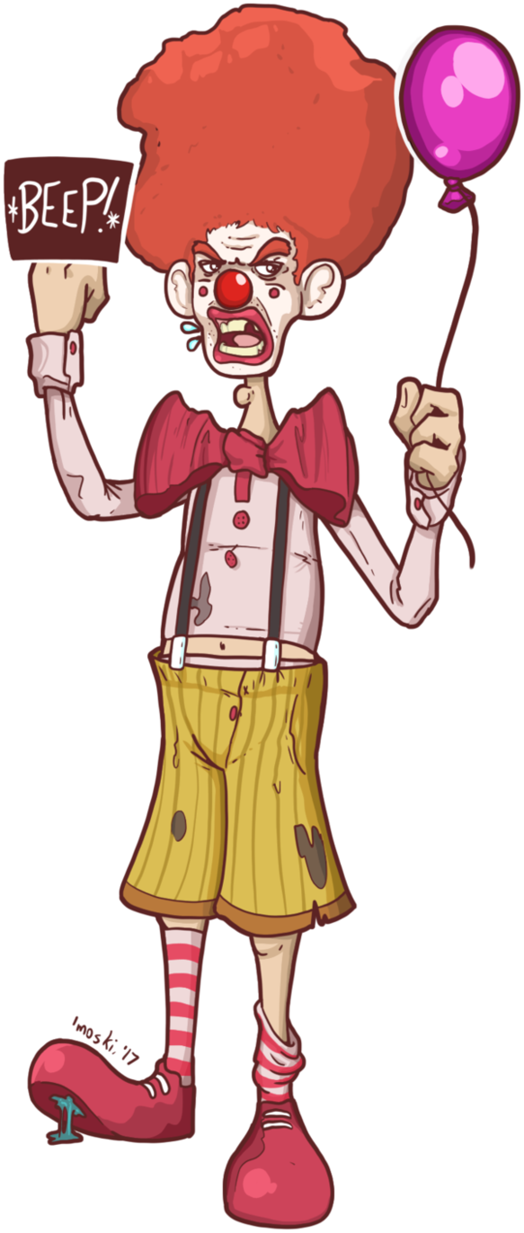 Ransome The Beeping Insult Clown By Memoski - Ransome The Clown (583x1372)