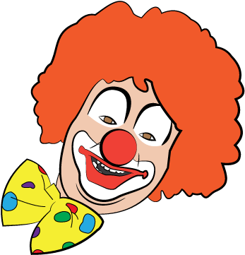 Clown Illustration - Cartoon (538x480)