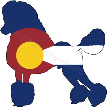 I Love My Colorado Poodle Sticker - I Love My Colorado Poodle Sticker (396x396)
