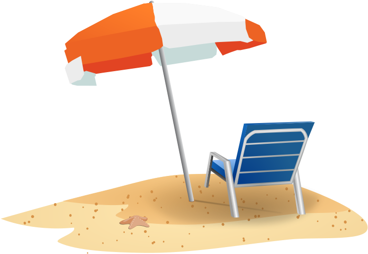 Free Beach Clipart - Vacation (800x572)
