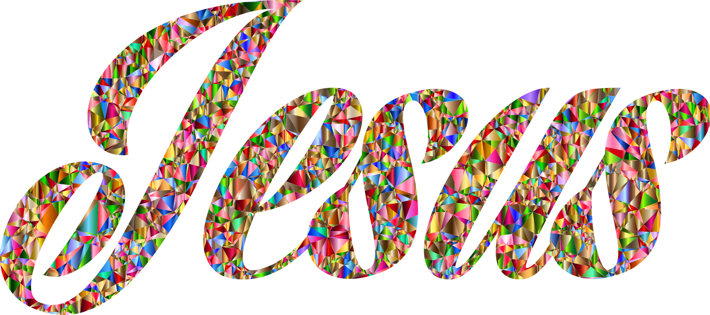 Big Image - Jesus Word Transparent (2307x1024)