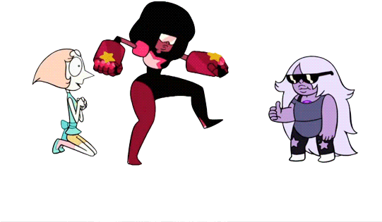 Garnet Pink Cartoon Purple Fictional Character Joint - Garnet Pink Cartoon Purple Fictional Character Joint (540x443)