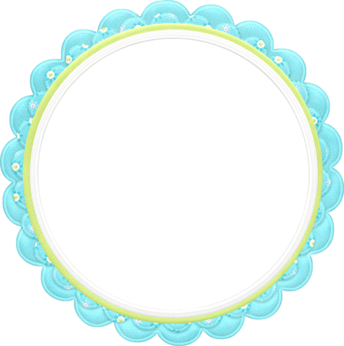 Etiquetas, Toppers, Marcos Y Bordes Del Clipart De - Circulos Con Marcos (498x500)