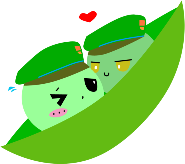 Green Peas By Flippyuzumaki - Pea (900x729)