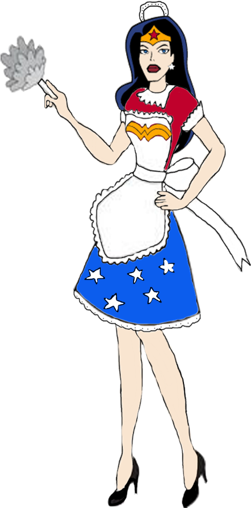 Wonder Woman As A French Maid By Darthranner83 - Digital Art (782x990)