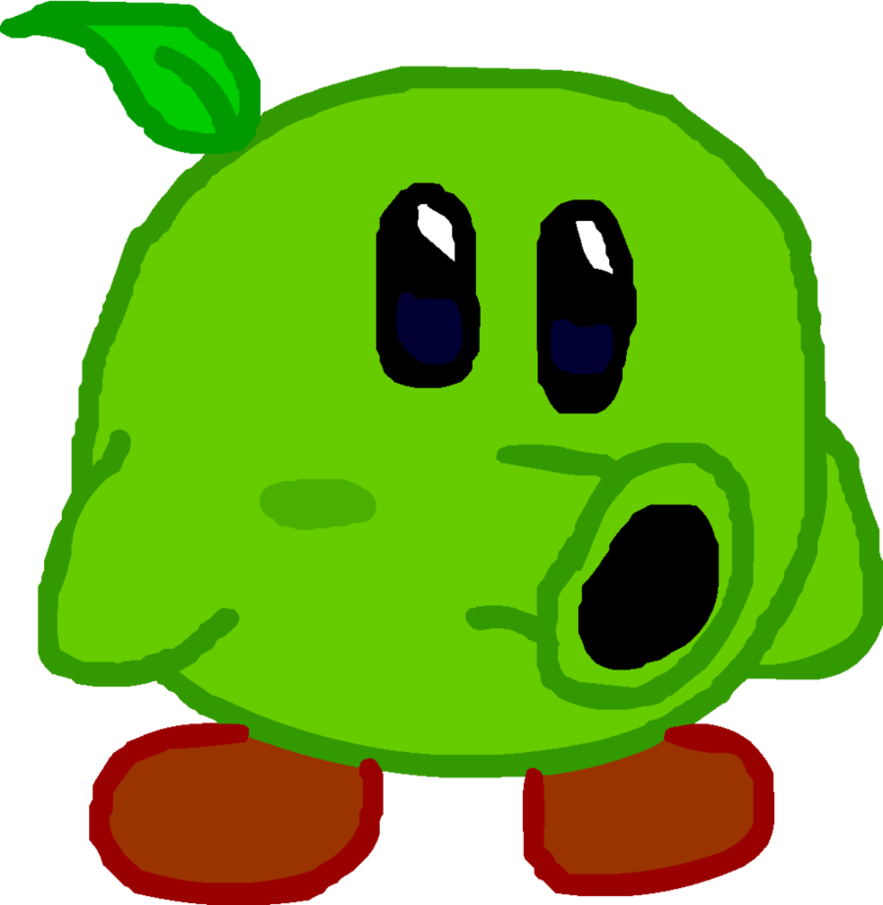 Peashooter Kirby By Happywhite - Peashooter Fan Art (883x905)