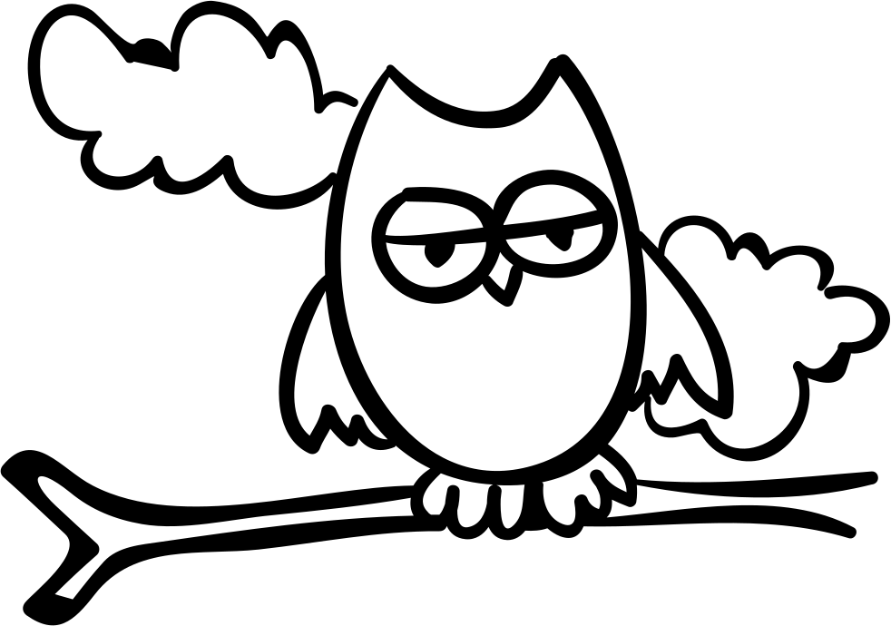 Halloween Night Owl On A Branch Comments - Icon (982x690)