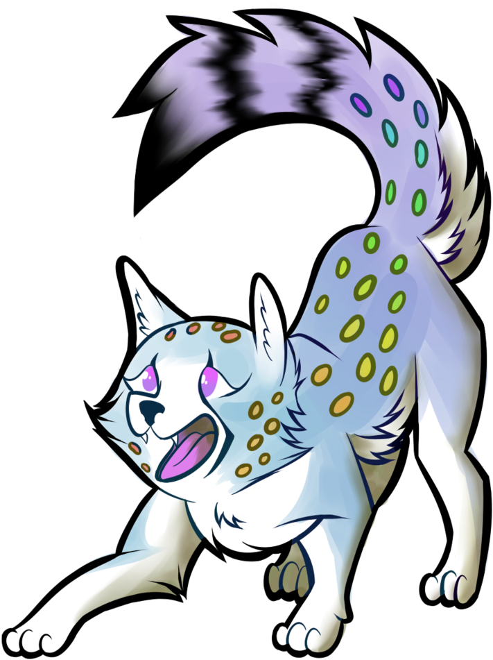 Wolf/cheetah Hybrid By Atomic8497 - Cartoon (792x1008)