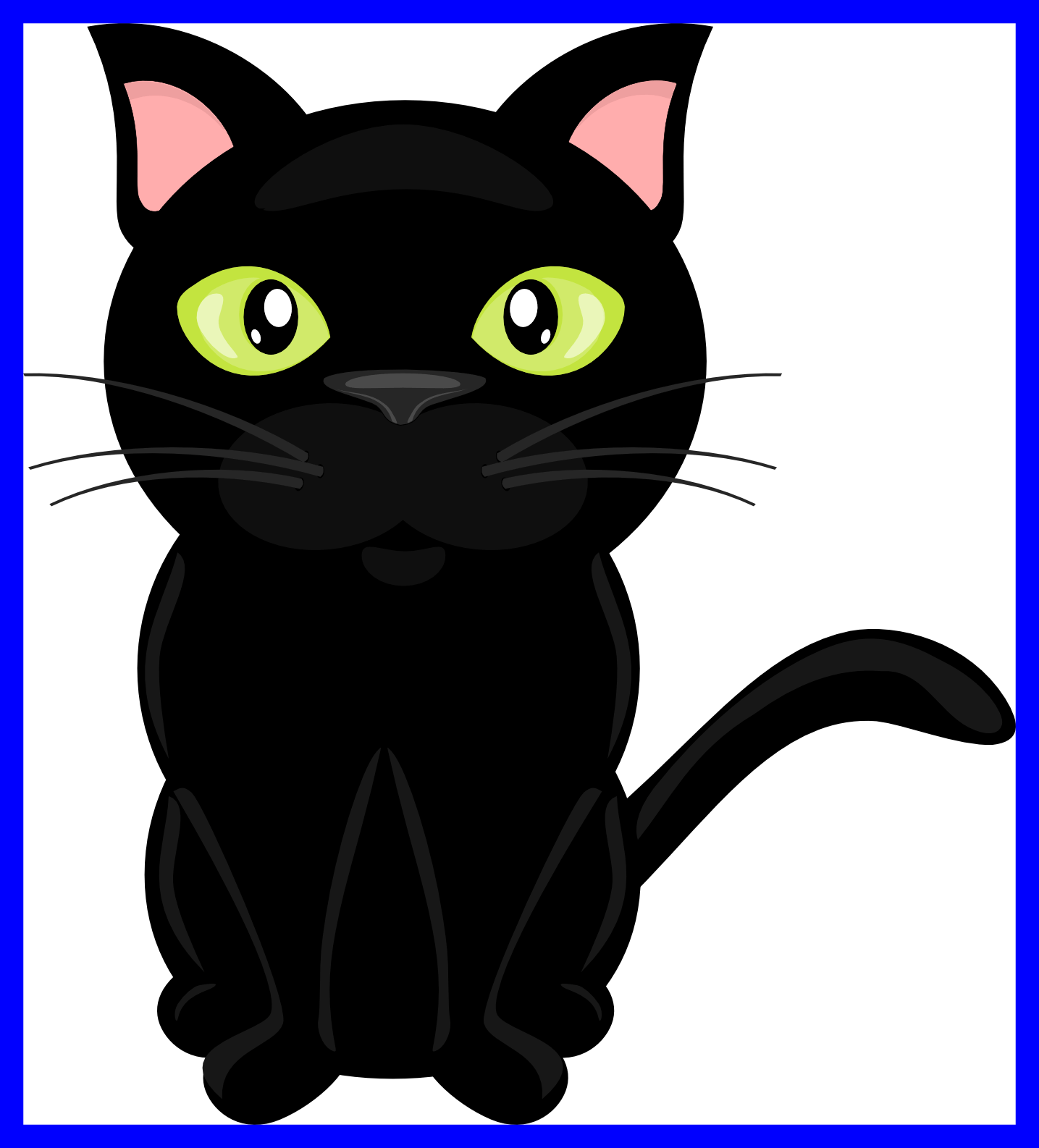 Unbelievable Black Cat Clipart Cute For Halloween Trends - Black Cat Clipart Png (1435x1586)