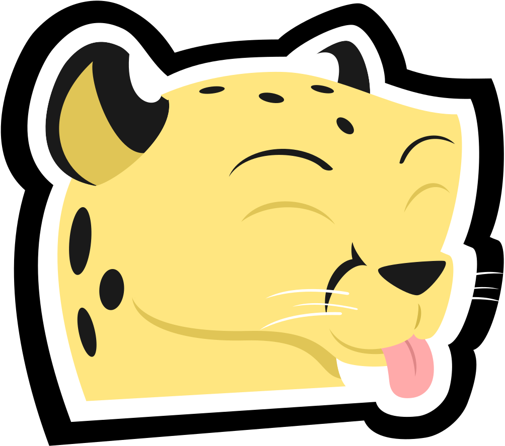 Tongue Cheetah Sticker By Mattyhex Tongue Cheetah Sticker - Tongue Cheetah Sticker By Mattyhex Tongue Cheetah Sticker (1024x926)