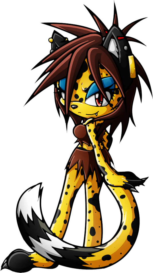 Sasha The Cheetah - Sonic Sasha The Cheetah (563x974)