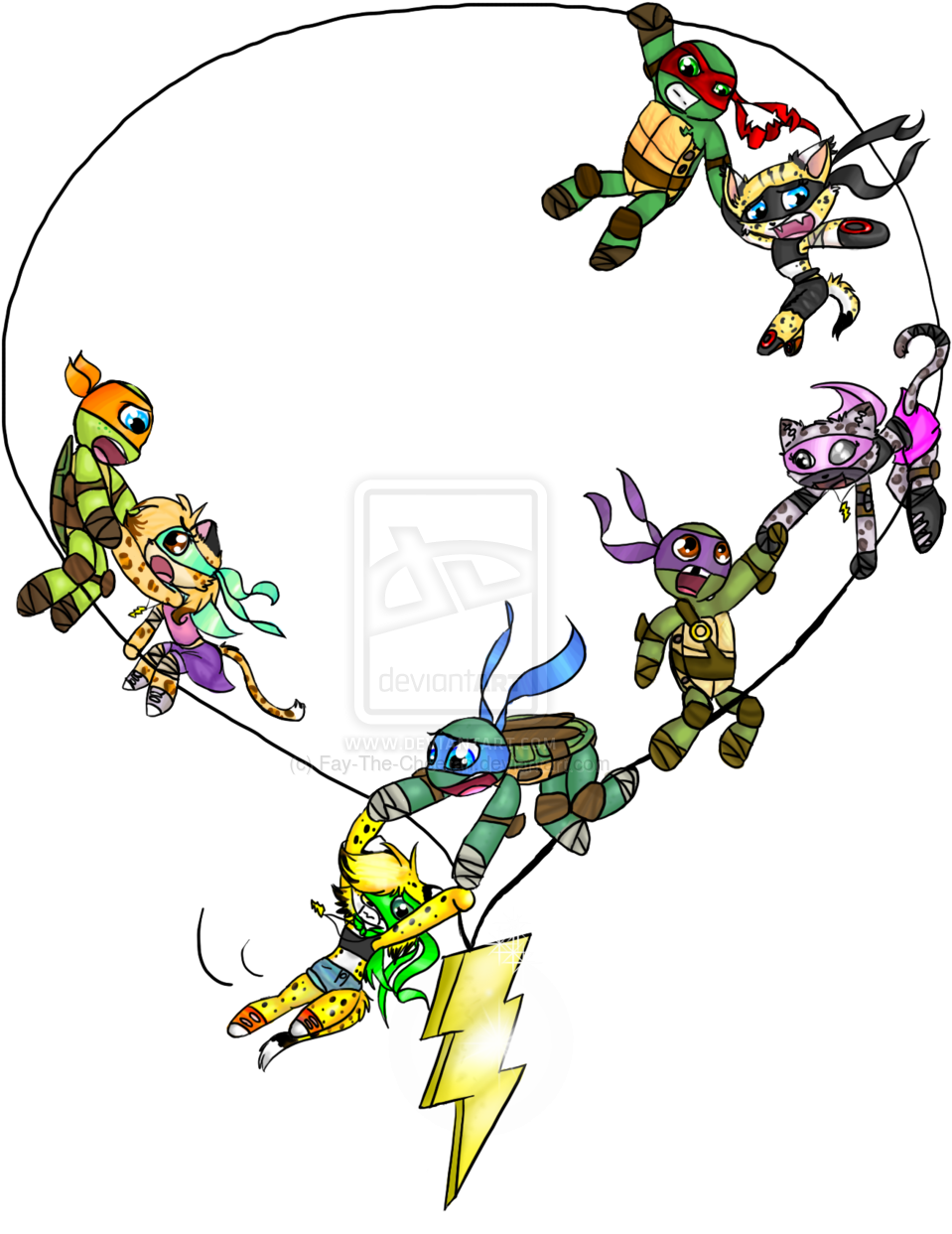 Trapped In The Same Story By Fay The Cheetah-d6os8x0 - Tmnt Cheetah Mutant (1024x1243)