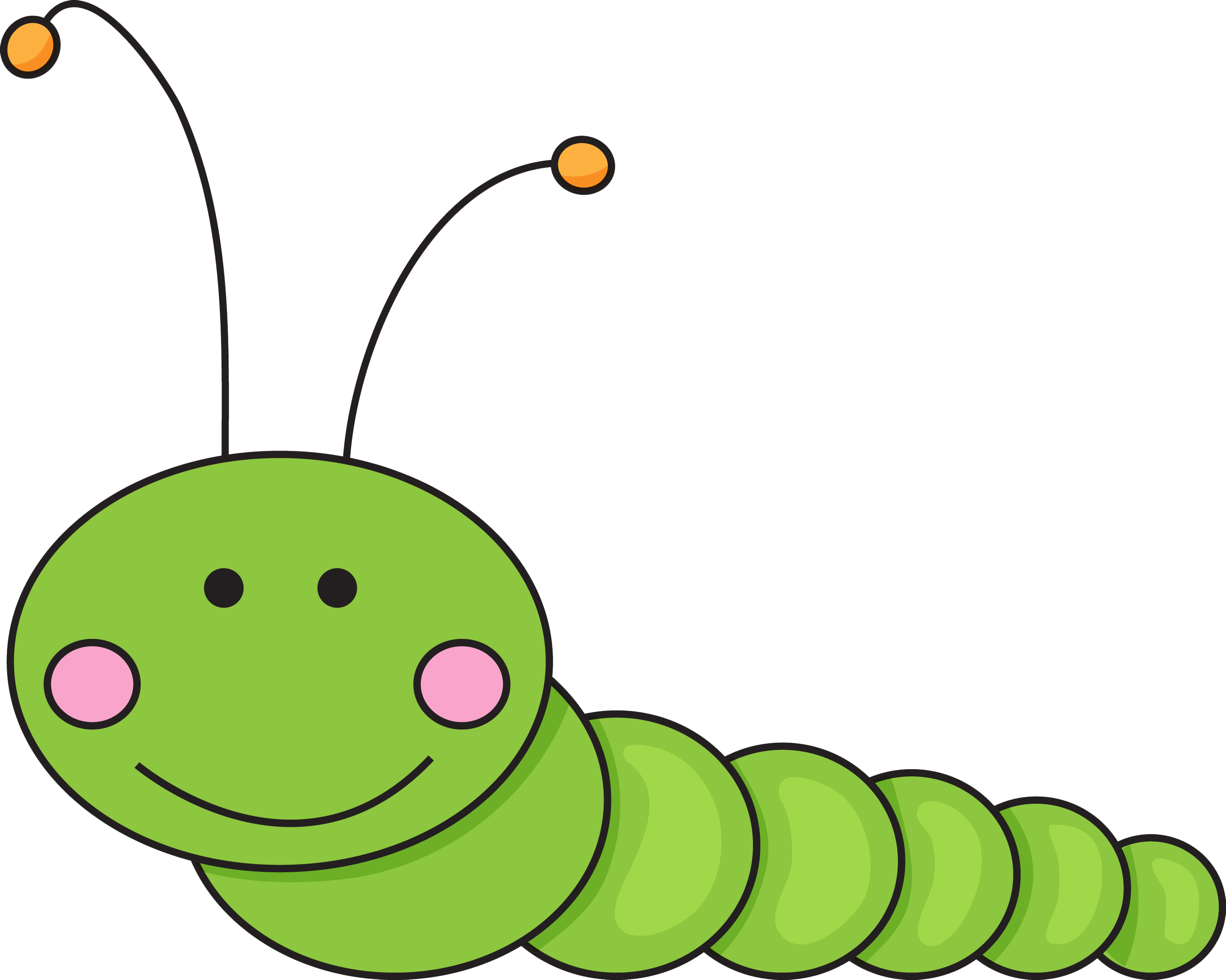 Green Worm Clip Art (2773x2218)
