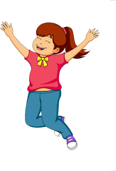 Girl Clip Art - Happy Animation Girl Png (600x600)