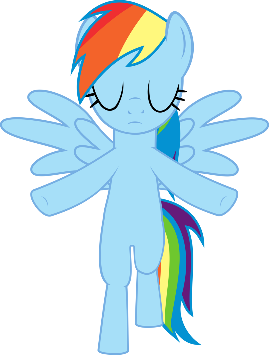 Pose) Rainbow Dash - Rainbow Dash Hind Legs (900x1189)