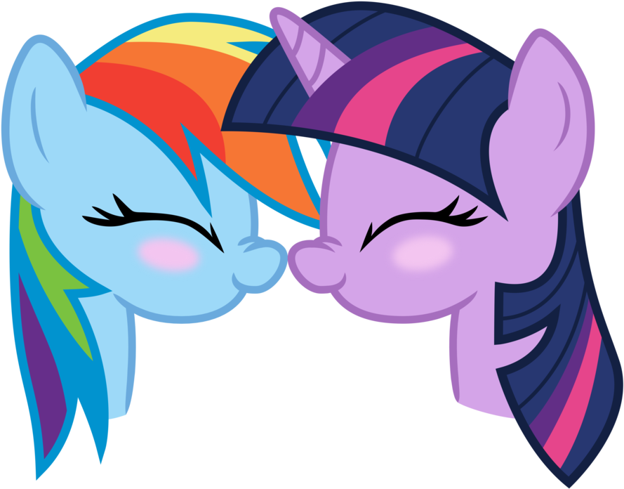 Twilight Sparkle And Rainbow Dash Shipping By - Mlp Rainbow Dash And Twilight Sparkle (900x702)