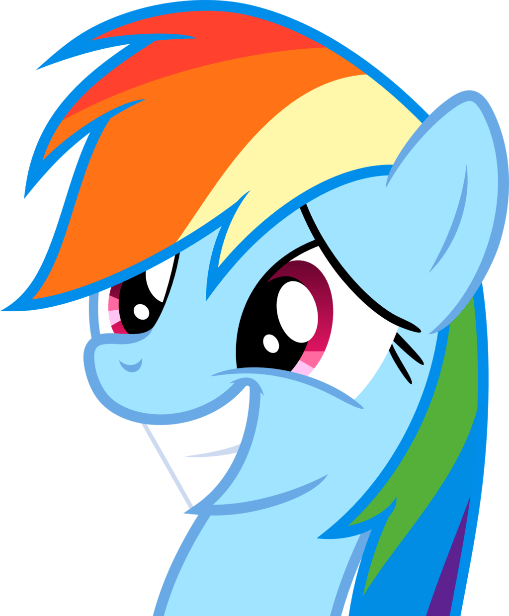 My Little Pony Rainbow Dash Laughing (1024x1239)