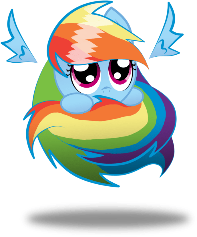 My Little Pony Cute Rainbow Dash (894x894)