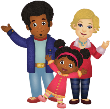 Elaina And Her Family - Miss Elena Mom Daniel Tiger (400x400)
