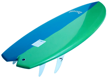 Blue Green Surfboard Lost - Surfboard Png (400x400)