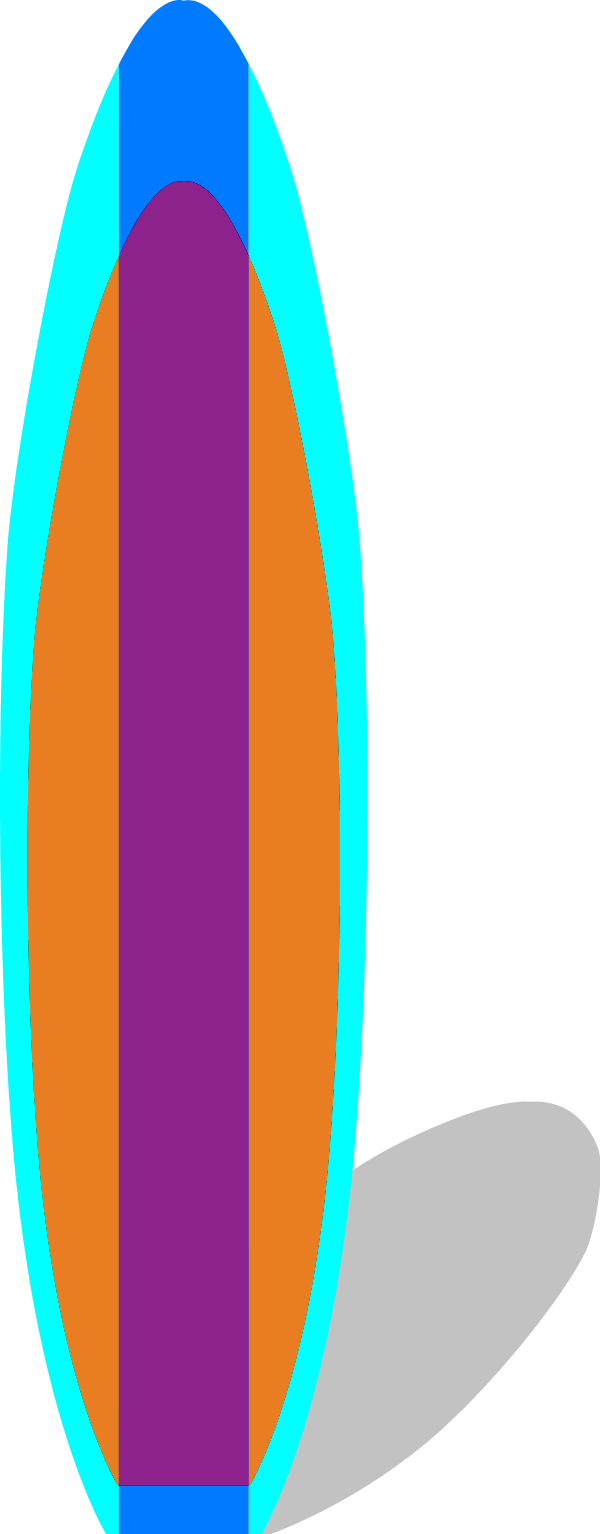 Surfboards Clipart - Clip Art (600x1534)