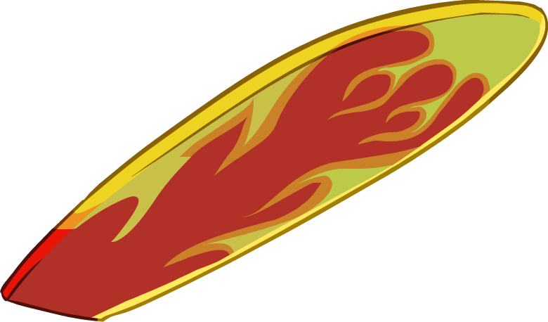 Fire Surfboard - Surfboard Png (780x458)