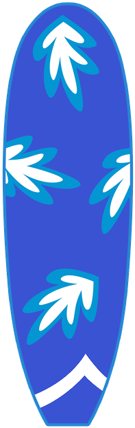 Surfboard Clipart Blue - Photo Booth (286x646)