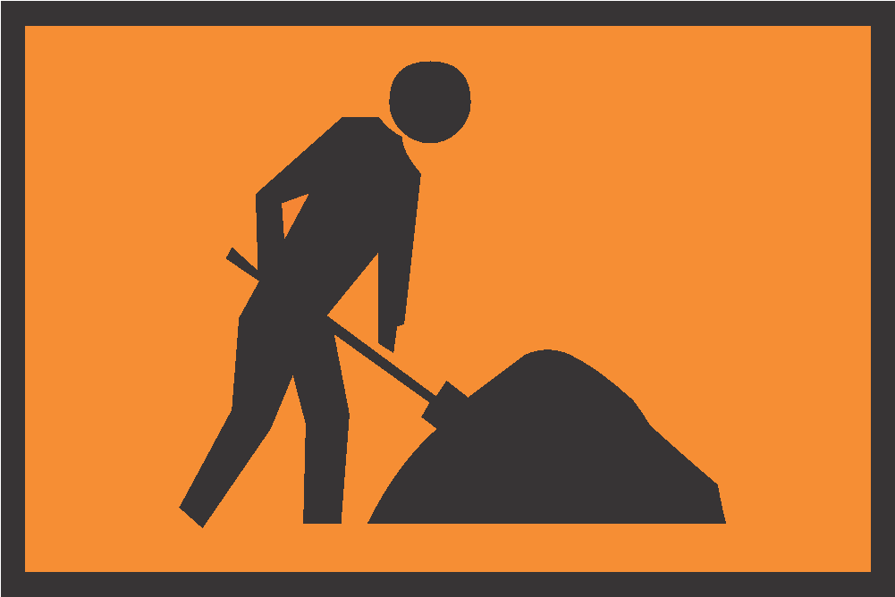 Temporary Signs - Safety Signs Men At Work (1000x1000)