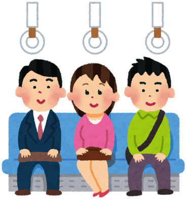 加えてお茶目な一面を持つ声優の中田譲治さん。 - 電車 の 中 イラスト (387x400)