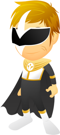 Bizvintage Superhero Mascot - Graphic Design (500x500)