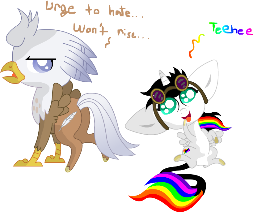 Chibi Silver Quill With Lightning Bliss By Lightning-bliss - Silver Quill And Lightning Bliss (875x720)