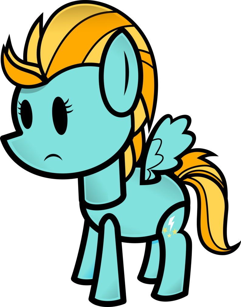 Lightning Dust Paper Pony By Fineprint-mlp - My Little Pony: Friendship Is Magic (793x1008)