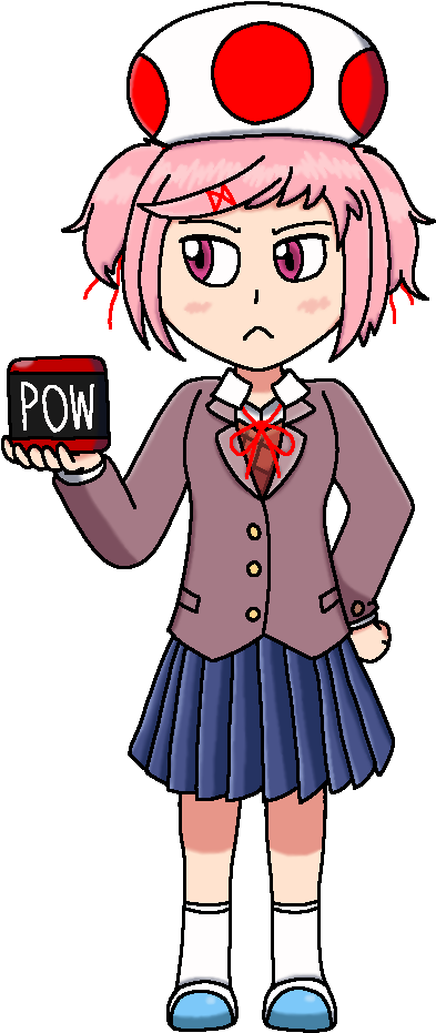 Doki Doki Panic At The Literature Club - Cartoon (441x984)