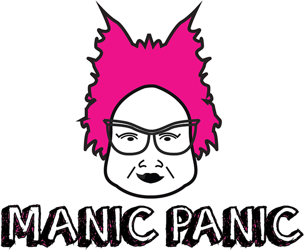 Manic Panic Laughter Cartoon Clip Art - Manic Panic (600x517)