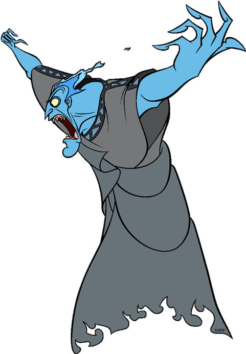 Hades, Pain And Panic Clip Art Image - Hercules Hades Transparent (500x706)