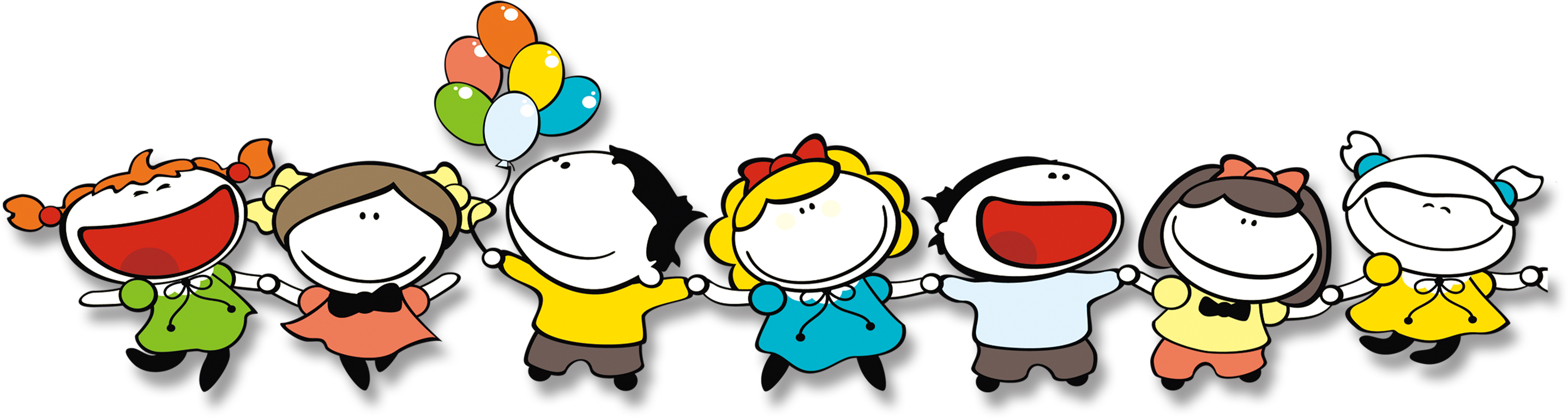 Child Kindergarten Khorovod Family Illustration - Transparent Kindergarten (2958x808)
