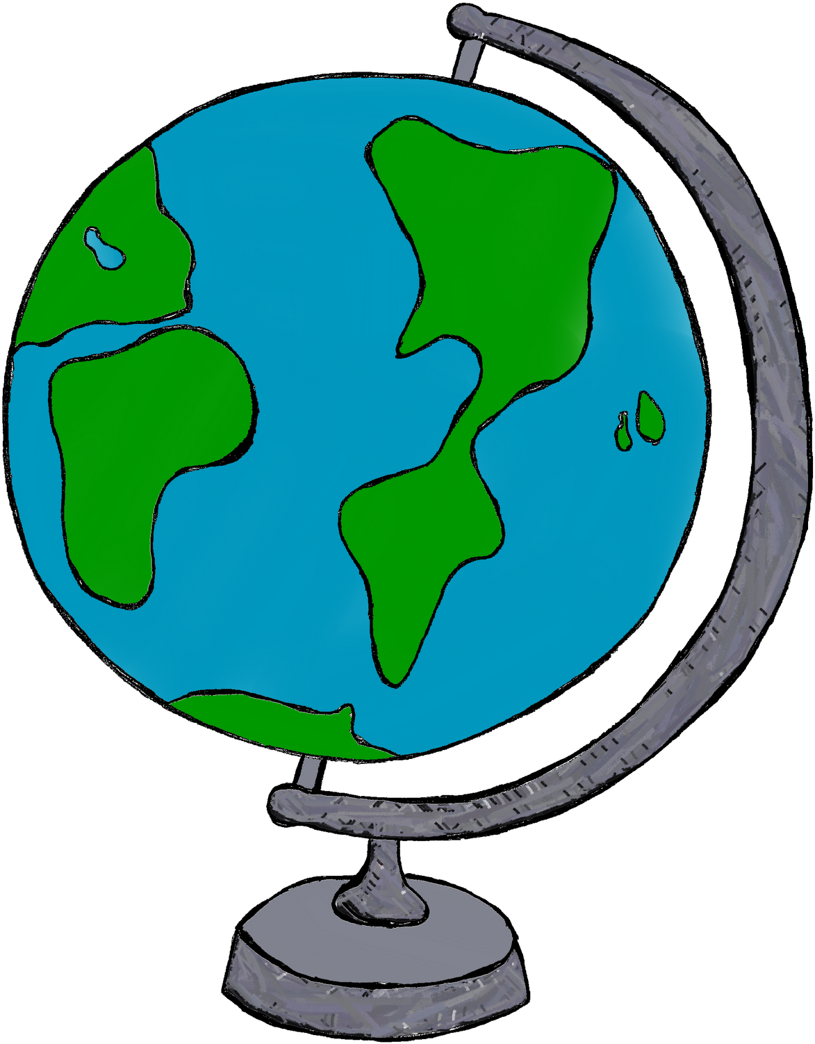 Earth Clipart - Clipart Of A Globe (1286x1600)