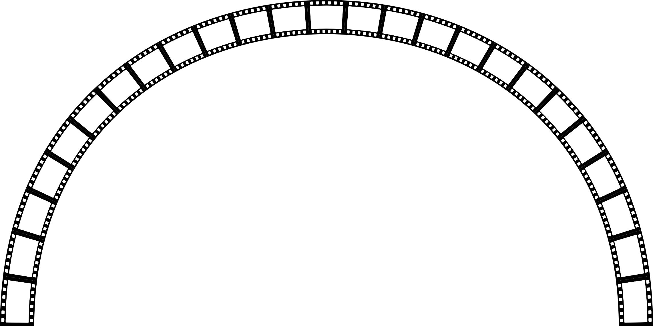 Film Strip Perspective 10 - Film Strip Crop Png (2284x1142)