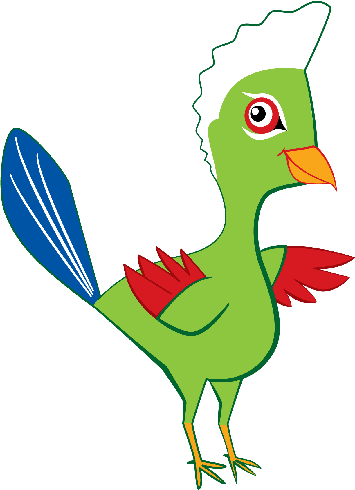 Larry The Loerie No Text - Loerie Clipart (1274x1721)