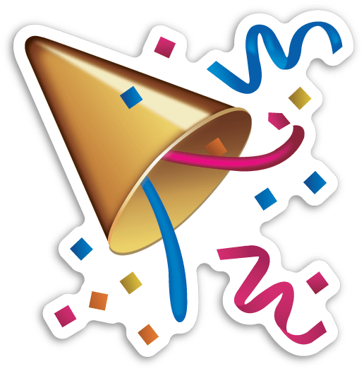Party Emoji - New Years Eve Emoji (516x525)