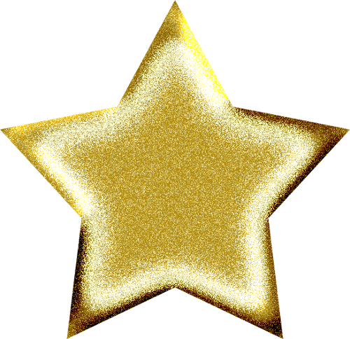 Pin By Kathy Roberts Cummings On Stars - Gold Star Clipart Png (500x484)