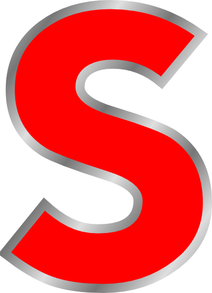 Clip Art S Letter S Clip Art At Clker Vector Clip Art - Letter S Clipart Red (432x597)