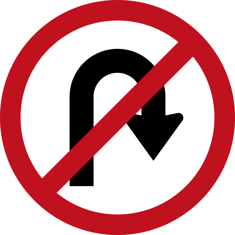 U Turn Sign Png Free Download - Charing Cross Tube Station (768x768)