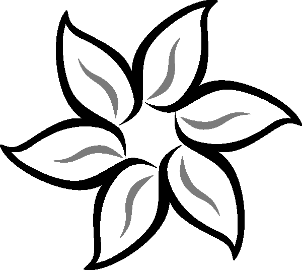 3-sheep - - Flower Clipart Black And White (600x536)