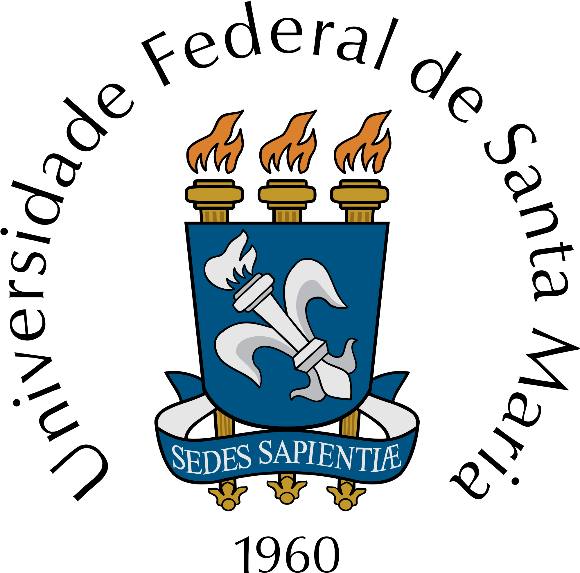 Universidade Federal De Santa Maria Logo Black And - Ufsm (2400x2400)