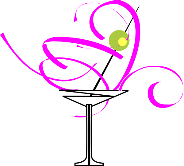 Martini - Martini Glass Cartoon (600x540)