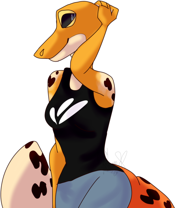 Anthro Geko~ By Callicatyt - Illustration (820x975)